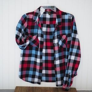 Buffalo Plaid Button-Up Shirt